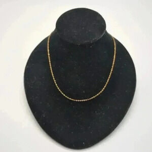 18 inch gold tone Rope chain Vintage estate piece